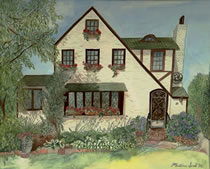 Tudor House Painting by Madeline Sorel